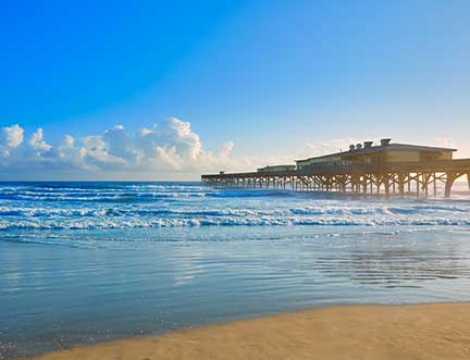 beach and pier