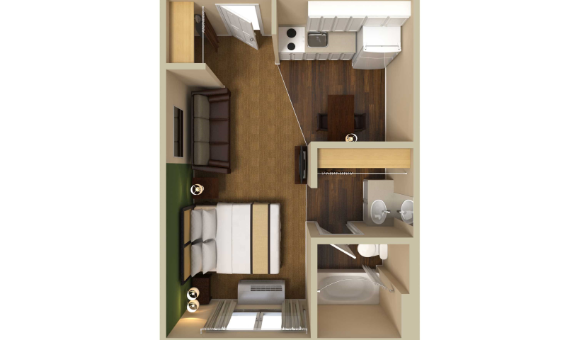 Deluxe Studio - 1 Queen Bed