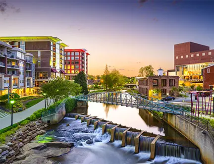 Greenville, SC skyline