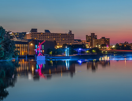 South Bend, IN city skyline